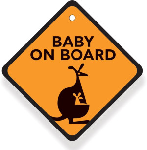 Babywise Cartoon Baby On Board (BW007)