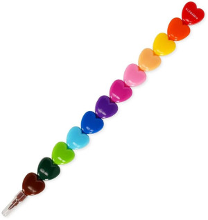 Legami 12 Stackable Crayons-Dream In Colour-Heart (STC0001)