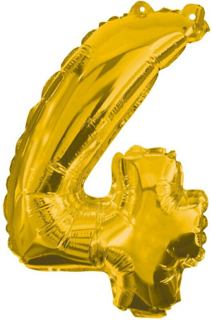 Foil Μπαλόνια Χρυσά No4 85cm (91188)