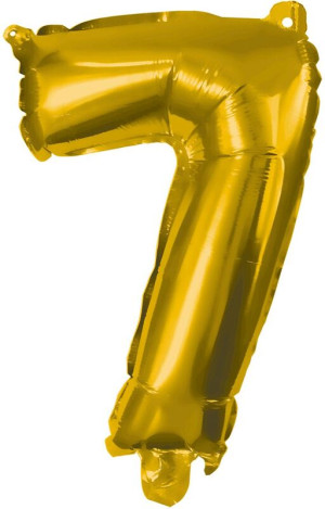 Foil Μπαλόνια Χρυσά No7 85cm (91191)