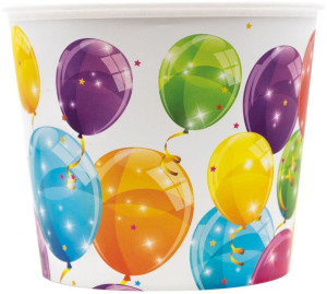 Ποπ Κορν Δοχείο Sparkling Balloons Πολλαπλών Χρήσεων 2.2LT (91637)