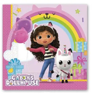 Χαρτοπετσέτες 33Χ33 Gabbys Dollhouse 20Τμχ (95757)