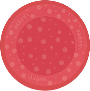 Πιάτο Πολλαπλών Χρήσεων Party-Κόκκινο 21cm (95926)