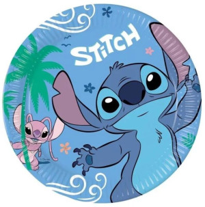 Πιάτα Μεγάλα Stitch & Angel 23cm 8Τμχ (96794)