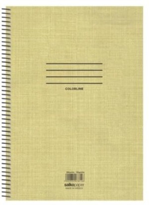 Salko Τετράδιο Colorline Σπιράλ 17x25 1 Θέμα 60 Σελίδες-4 Σχέδια-1 Τμχ (7851)