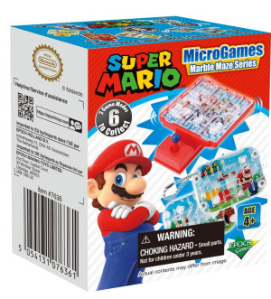 Super Mario Marble Maze-6 Σχέδια-1Τμχ (7636)
