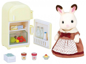 Sylvanian Families Chocolate Rabbit Μαμά & Σετ Ψυγείου (5014)