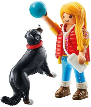 Playmobil Γυναίκα Με Ορεινό Σκύλο Μπερνίζ (71738)