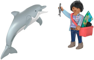 Playmobil Δελφίνι Και Επισκέπτης Πάρκου (72091)