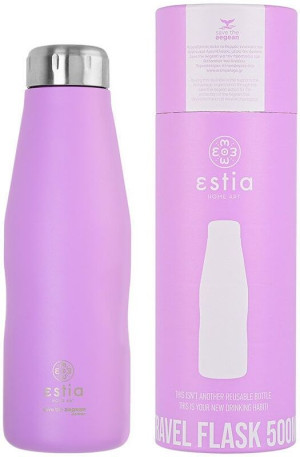 Estia Παγούρι Travel Save The Aegean 500ml Lavender Purple (01-7805)
