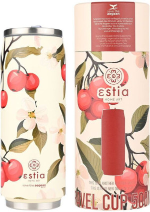Estia Παγούρι Travel Cup Save The Aegean 500ml Sakura Whisper (01-22730)