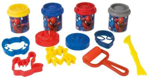 Spiderman Κουβαδάκι Με 4 Βαζάκια Πλαστελίνης Και 8 Εργαλεία (1045-03629)