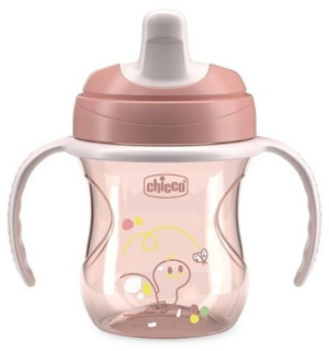 Chicco Κύπελλο Εκπαιδευτικό 6+ Μηνών Natural Ροζ (F04-06921-15)