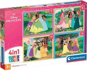 Clementoni Παζλ 4 In 1 Princess (1200-21746)