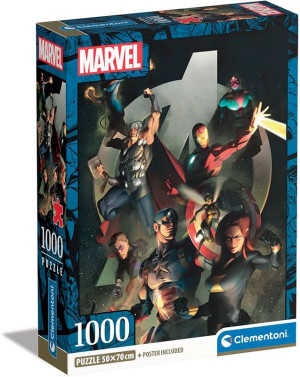 Clementoni Παζλ 1000 Η.Q. The Avengers (1260-39809)