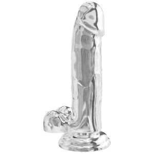 Toy Joy ToyJoy Get Real Clear Dildo with Balls 7 inch