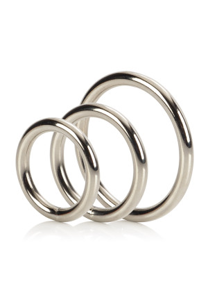 California Exotic Novelties Silver Ring - 3 Piece Set