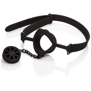 California Exotic Novelties Scandal Silicone Stopper Gag Black