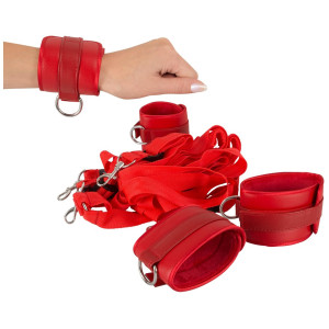Bad Kitty Bed Restraint Set Red