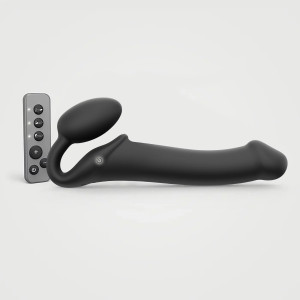 Strap-on-me Vibrating Bendable Strap On Black L