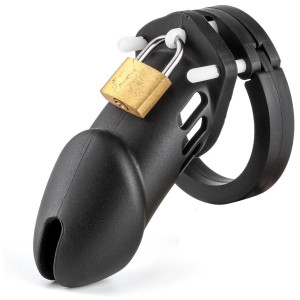Cock Master Kyskhetsbälte - Cock Cage Black Silicone