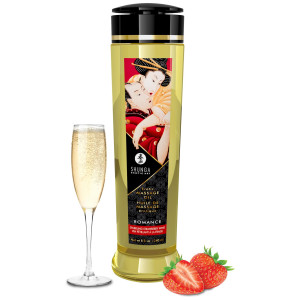 Shunga Massage Oil Romance Strawberry Wine 240 ml