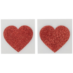 Cottelli Collection Nipple Covers Heart Red