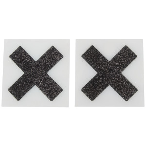 Cottelli Collection Nipple Sticker Cross Black
