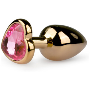 EasyToys Metal Butt Plug No.3 - Gold/Pink