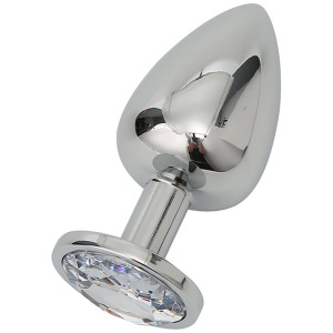 Cave Master Indulgence Steel Plug With Crystal
