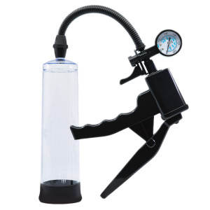 Cock Master PowerUp Pistol Penis Pump W. Gauge