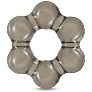 Blush Stay Hard Thick Bead Cock Ring Black
