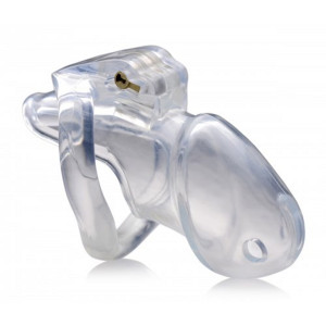 XR Brands Clear Captor Chastity Cage With Keys Small