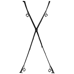 Ouch! Over The Door Bondage Cross Black