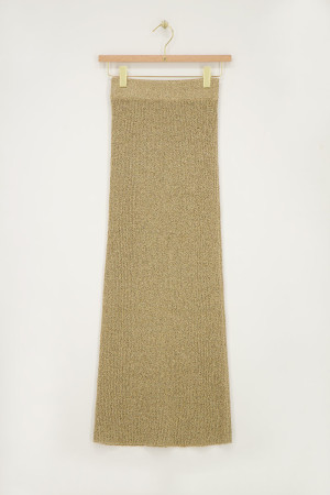 Jupe longue en crochet beige My Jewellery Beige XL femme