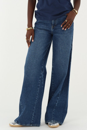 Jean flare bleu My Jewellery Bleu femme
