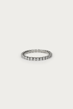 Bague tennis avec strass My Jewellery Argenté 18 femme