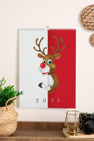 Ημερολόγιο Τοίχου ή Επιτραπέζιο 2026, Jolly Reindeer