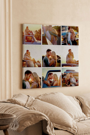 Πίνακας σε Καμβά με 9 Φωτογραφίες, Love Shots