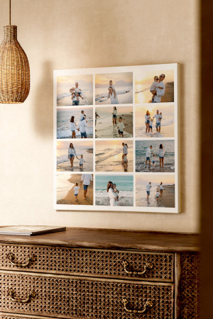 Πίνακας σε Καμβά με 12 Φωτογραφίες, Family Puzzle