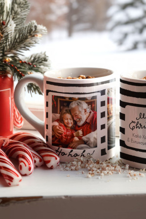 Κούπα Χριστουγεννιάτικη για Οικογένεια, HO HO XMAS