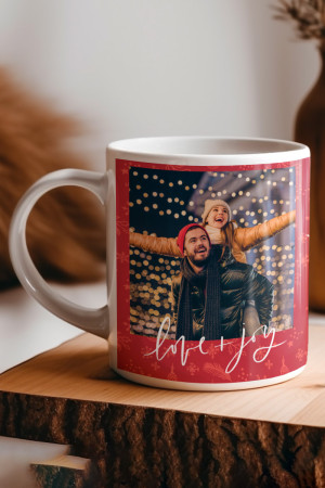 Κούπα Χριστουγεννιάτικη Οικογενειακή, Love and Joy