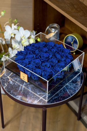 Παντοτινά Τριαντάφυλλα σε Μπλε Χρώμα, 25 Forever Roses