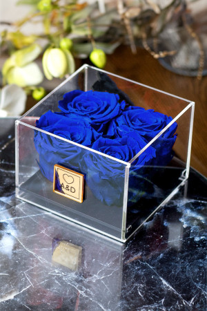 Παντοτινά Τριαντάφυλλα σε Μπλε Χρώμα, Forever Roses Love