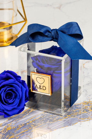 Παντοτινό Τριαντάφυλλο σε Μπλε Χρώμα, Forever Rose Blue