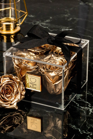 Παντοτινά Τριαντάφυλλα, Forever Roses Gold Love