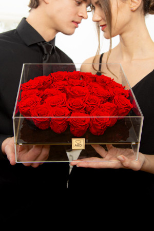 Παντοτινά Τριαντάφυλλα σε Κόκκινο Χρώμα, 25 Forever Roses