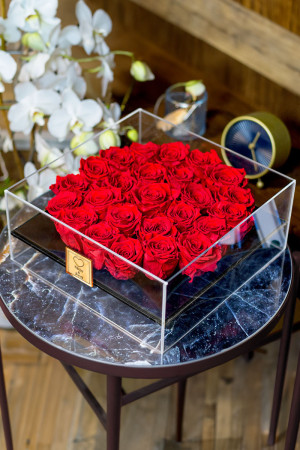 Παντοτινά Τριαντάφυλλα σε Κόκκινο Χρώμα, 25 Forever Roses