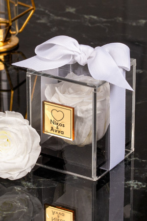 Παντοτινό Τριαντάφυλλο σε Λευκό Χρώμα, Forever Rose White