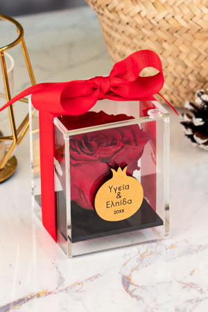 Γούρι Νέας Χρονιάς - Premium Forever Rose Red
